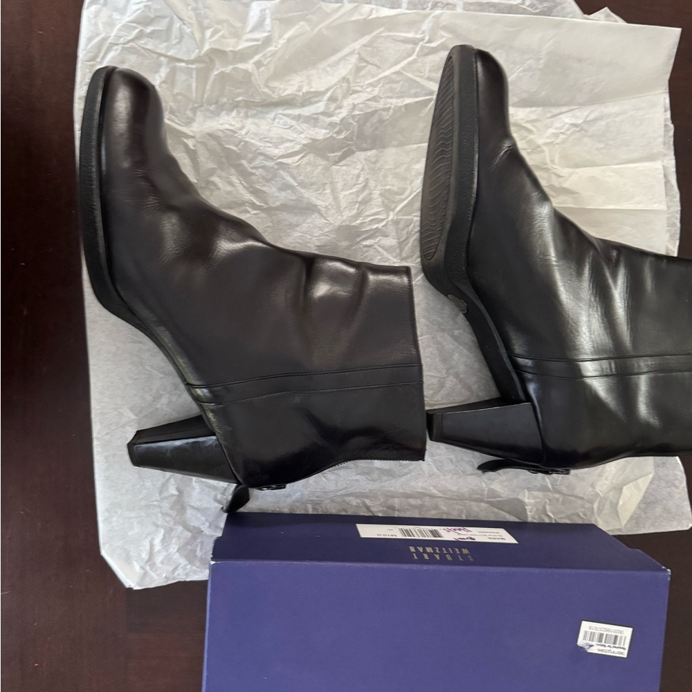 Stuart Weitzman Black Ankle Boots